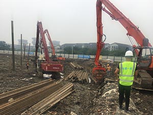 拉森樁-中建一局-浙江湖畔大學創業研究中心項目